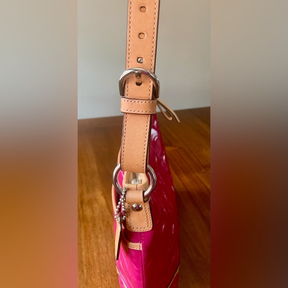 Coach Peyton Patent Leather Convertible Hobo Crossbody - Picture 9 of 15